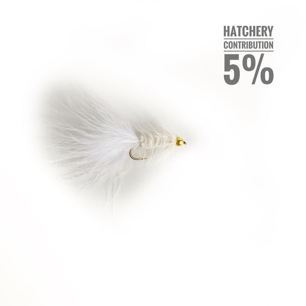 White Bead Head Woolly Bugger