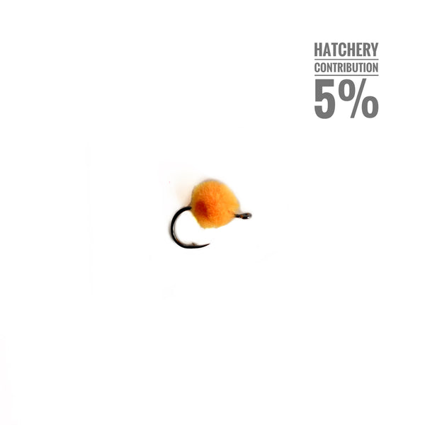 Size 8 Steelhead Orange Egg Fly