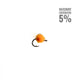 Size 8 Steelhead Orange Egg Fly