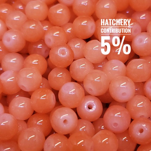 Creek Candy Peach Jello Trout Beads