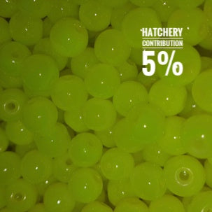 Creek Candy Natural Chartreuse Trout Beads