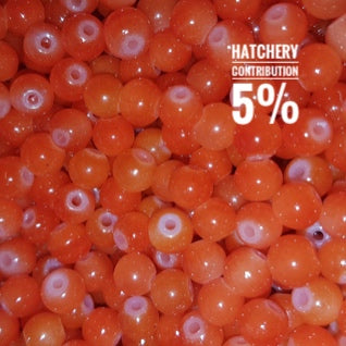 Creek Candy Natural Dark Orange Trout Beads